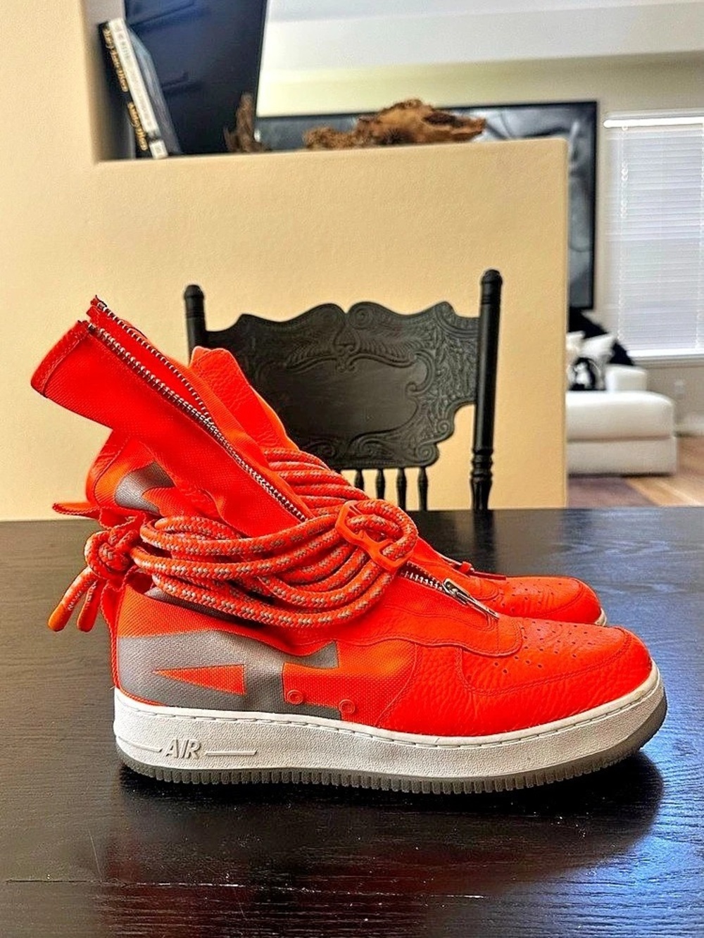 Nike SF Air Force 1 High Total Orange Size 13 SF AF1 HI New Without Box - Picture 2 of 6